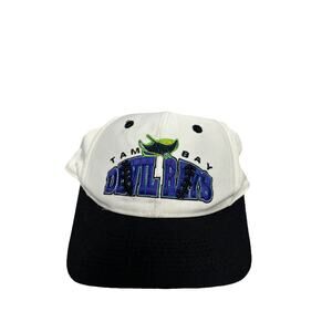 Vintage 90s Russell Athletic Tampa Bay Devil Rays Snapback Hat MLB
